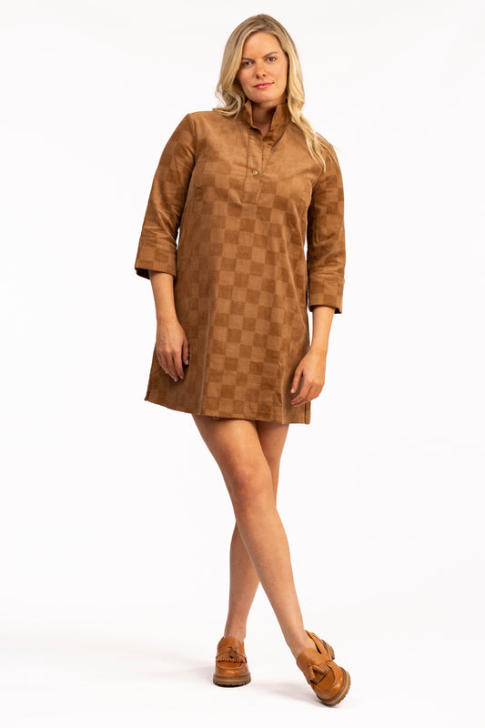 SOPHIA DRESS- OAK CHECK