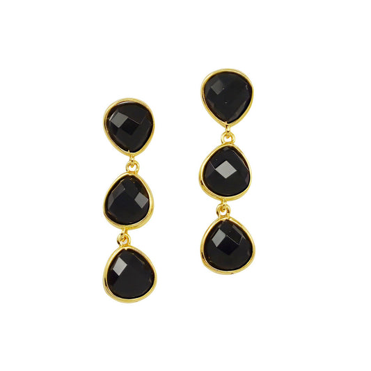 Betty Carré - LEDA EARRINGS: Black Onyx