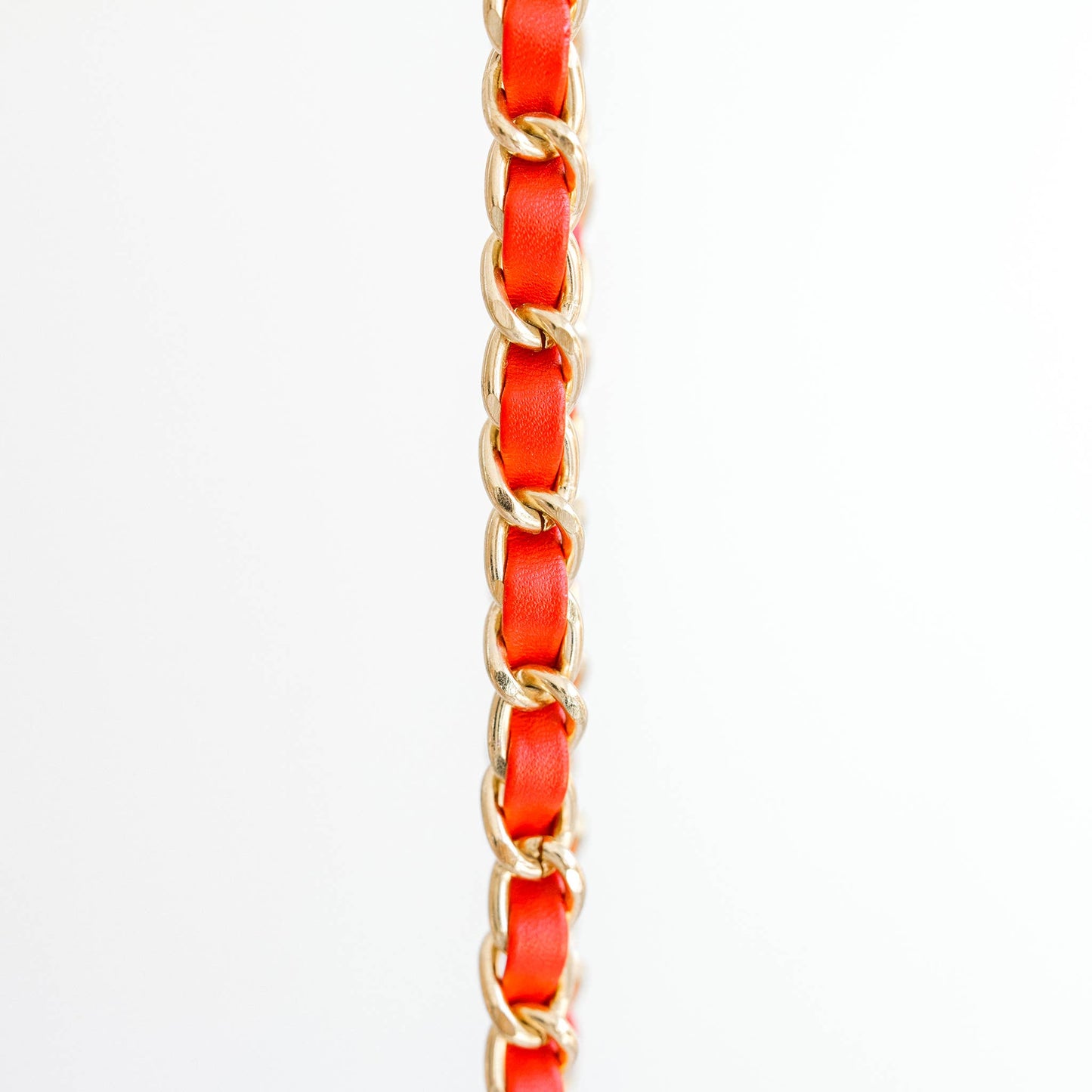 Clearly Handbags - Chainmail Strap in Red