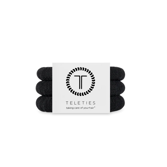 JET BLACK SMALL NYLON HAIR TIES