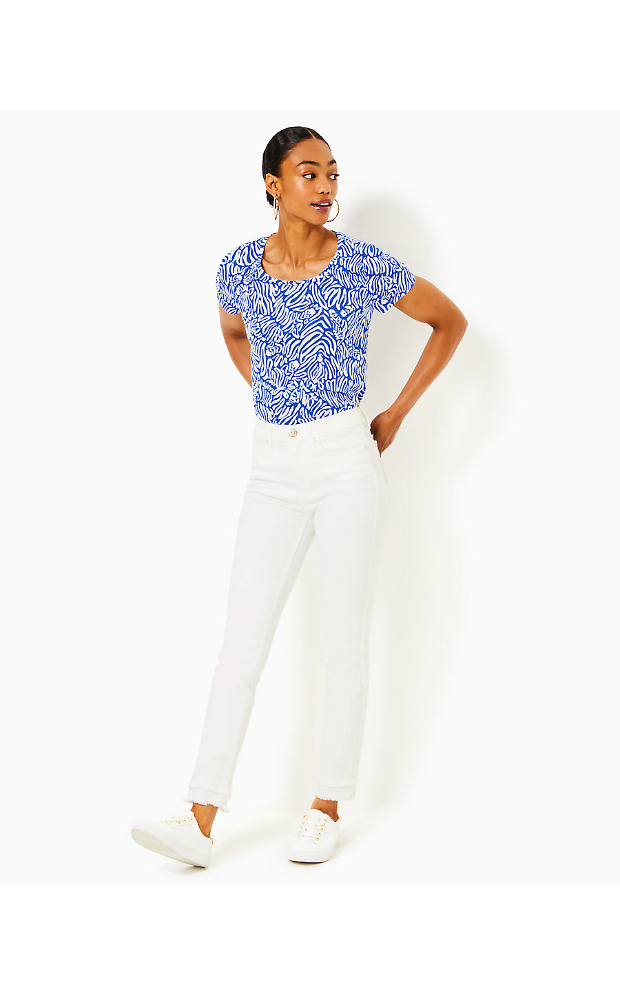 ETTA SCOOP-NECK - MARTINIQUE BLUE - ZEE BEBE