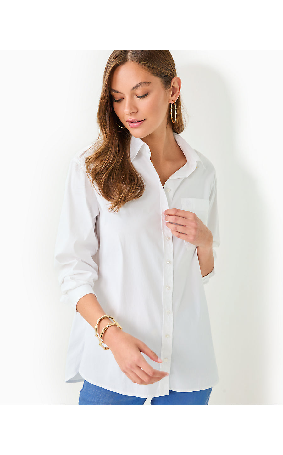 THE RELAXED LILLY SHIRT - RESORT WHITE