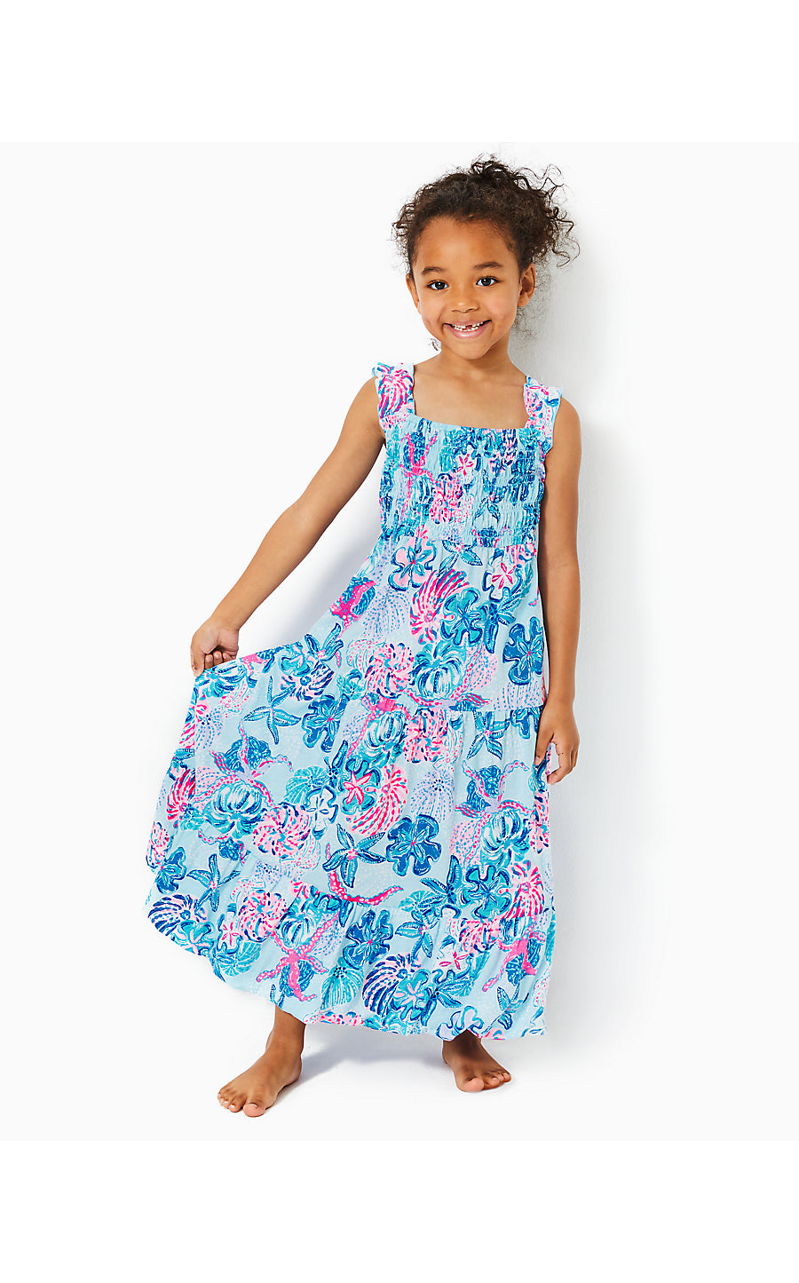 MINI HADLY MAXI DRESS - MULTI - BAHAMAS BEACHCOMBER