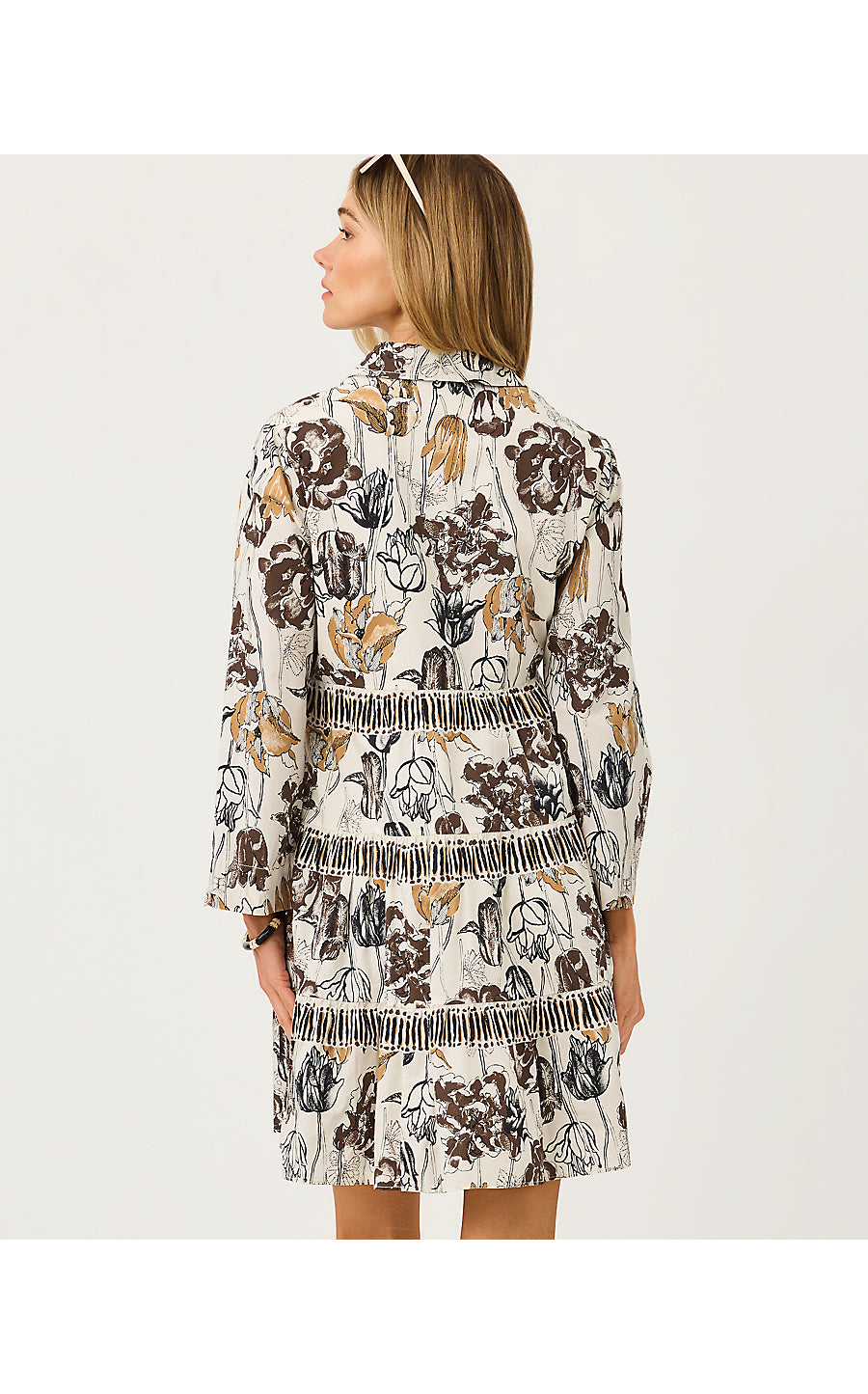 ANGIE DRESS - COCONUT - BIG LILLYS ENGINEERED WOVEN DRESS