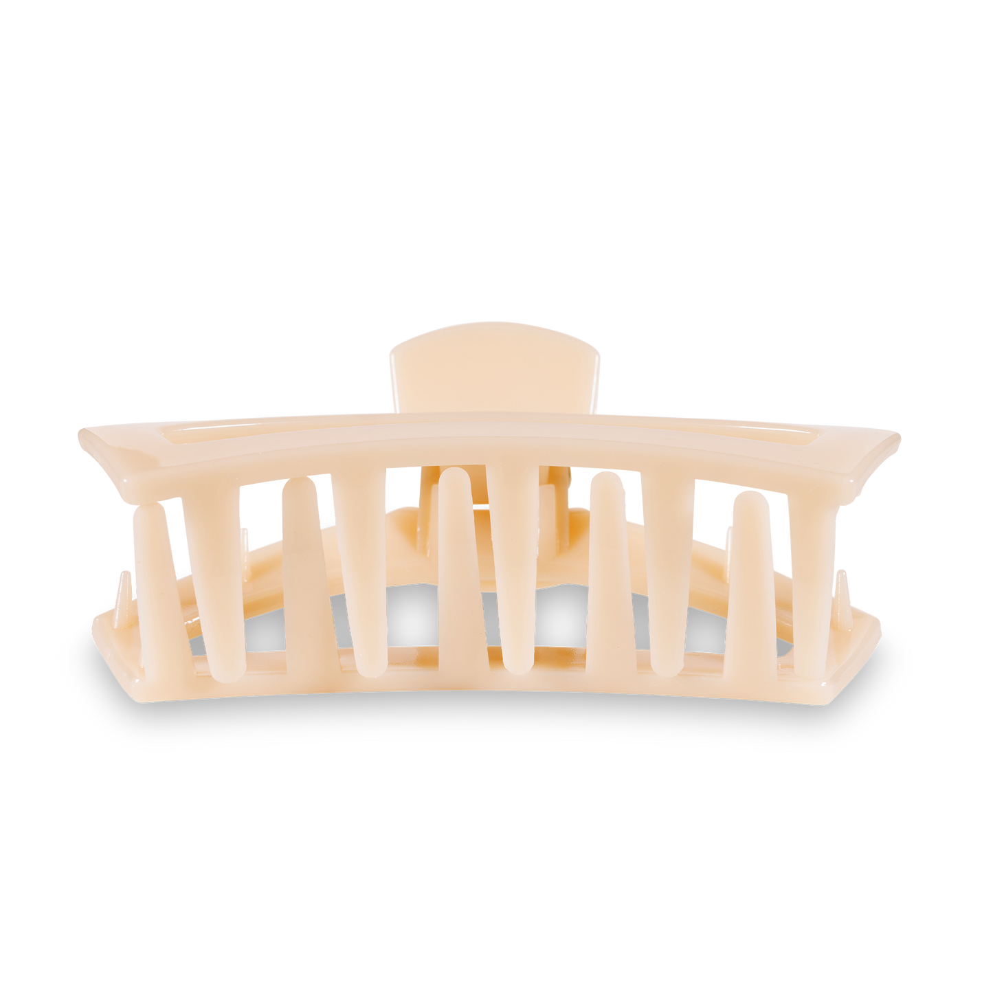 TELETIES - Open Hair Clip | Large | Almond Beige