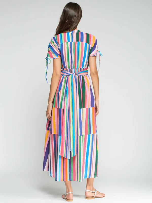 Rayas Dress- Multi-Color Stripes