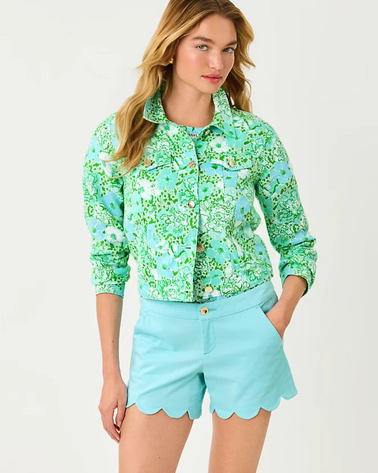 SEASPRAY LINEN JACKET - MINT CONDITION - BURST OF JOY