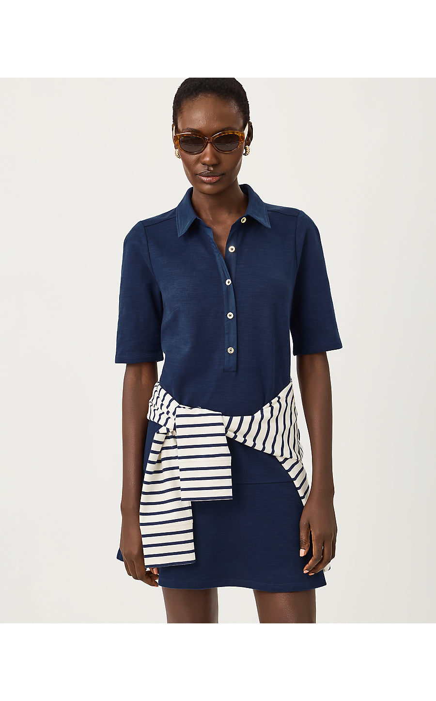 CARMELIA DRESS - LOW TIDE NAVY