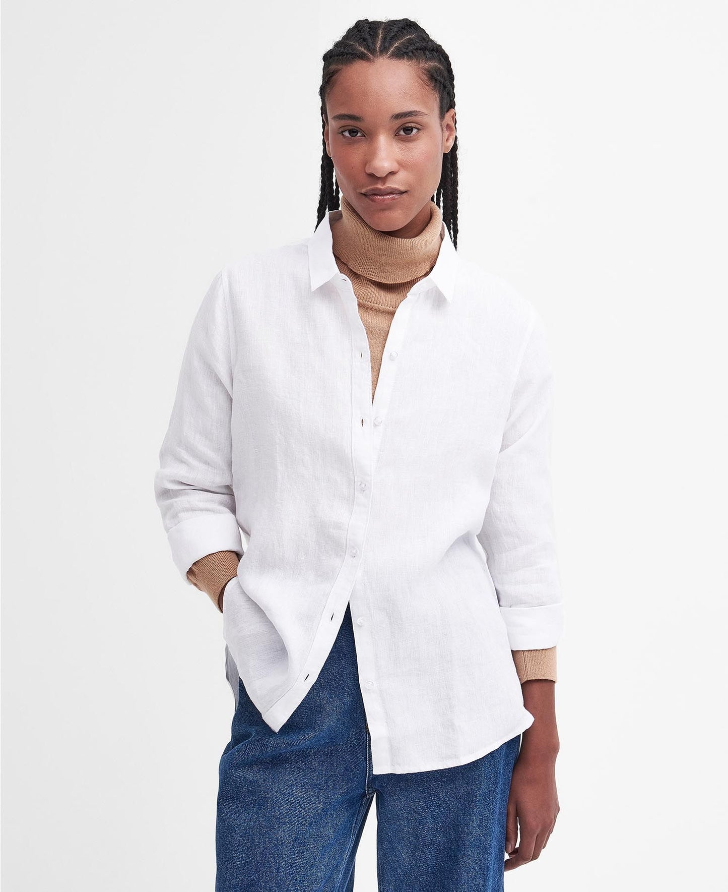 MARINE RELAXED BUTTON DOWN - WHITE