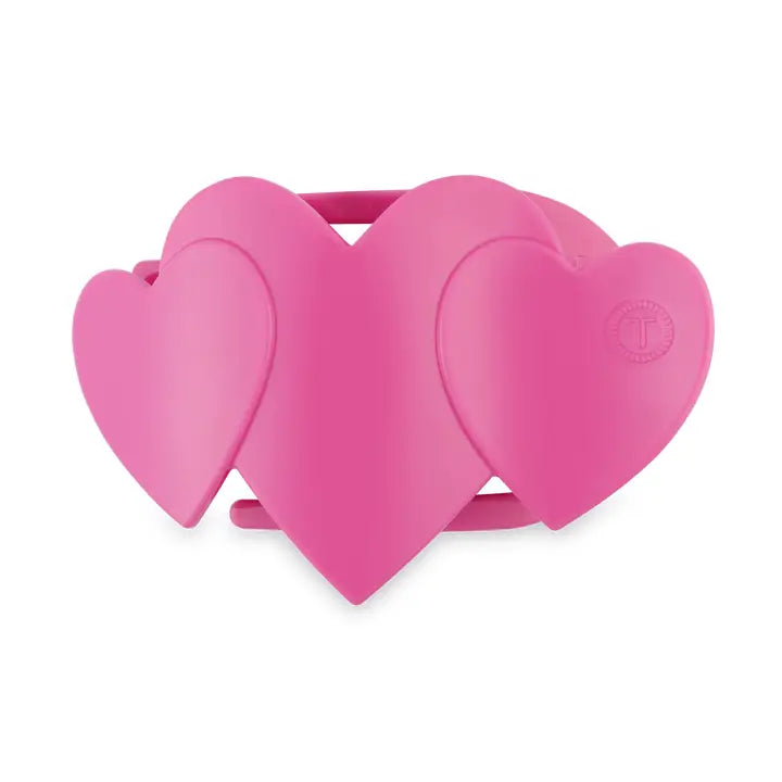 Flat Hair Clip | Small | Pink Heart To Heart