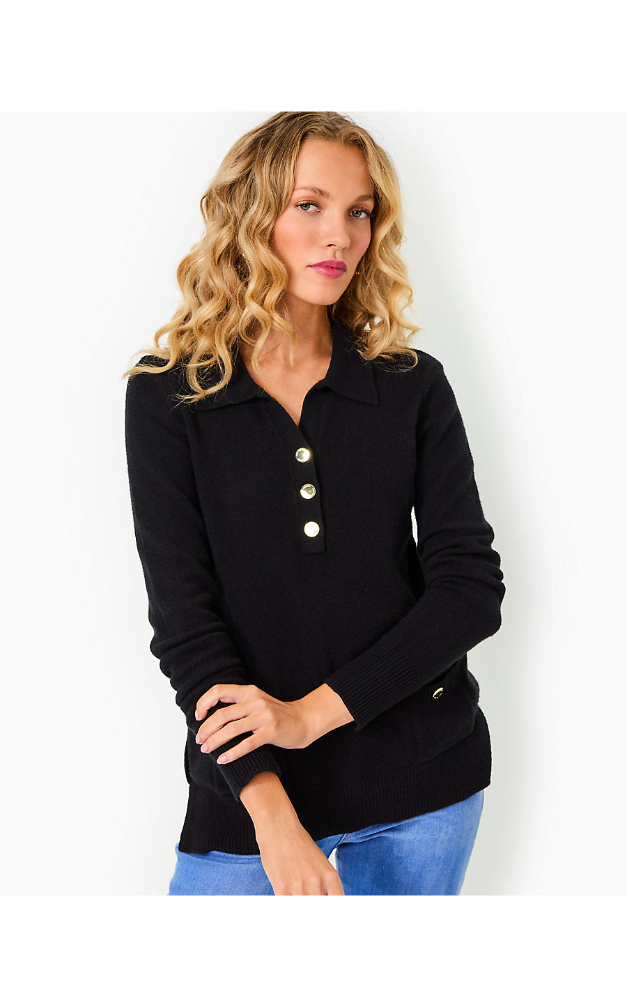 JETTE TUNIC SWEATER - BLACK