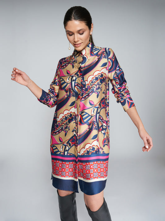 RENE DRESS-  CACHEMIR PRINT