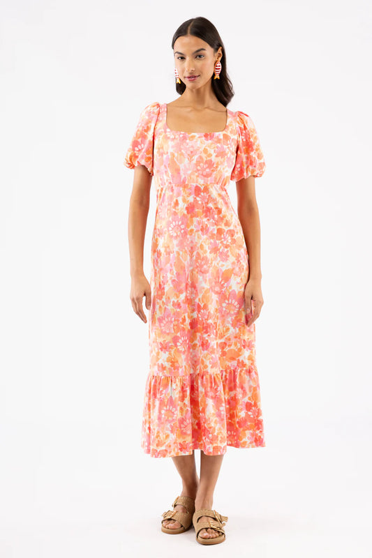 LUCY DRESS - DUSK FLORA