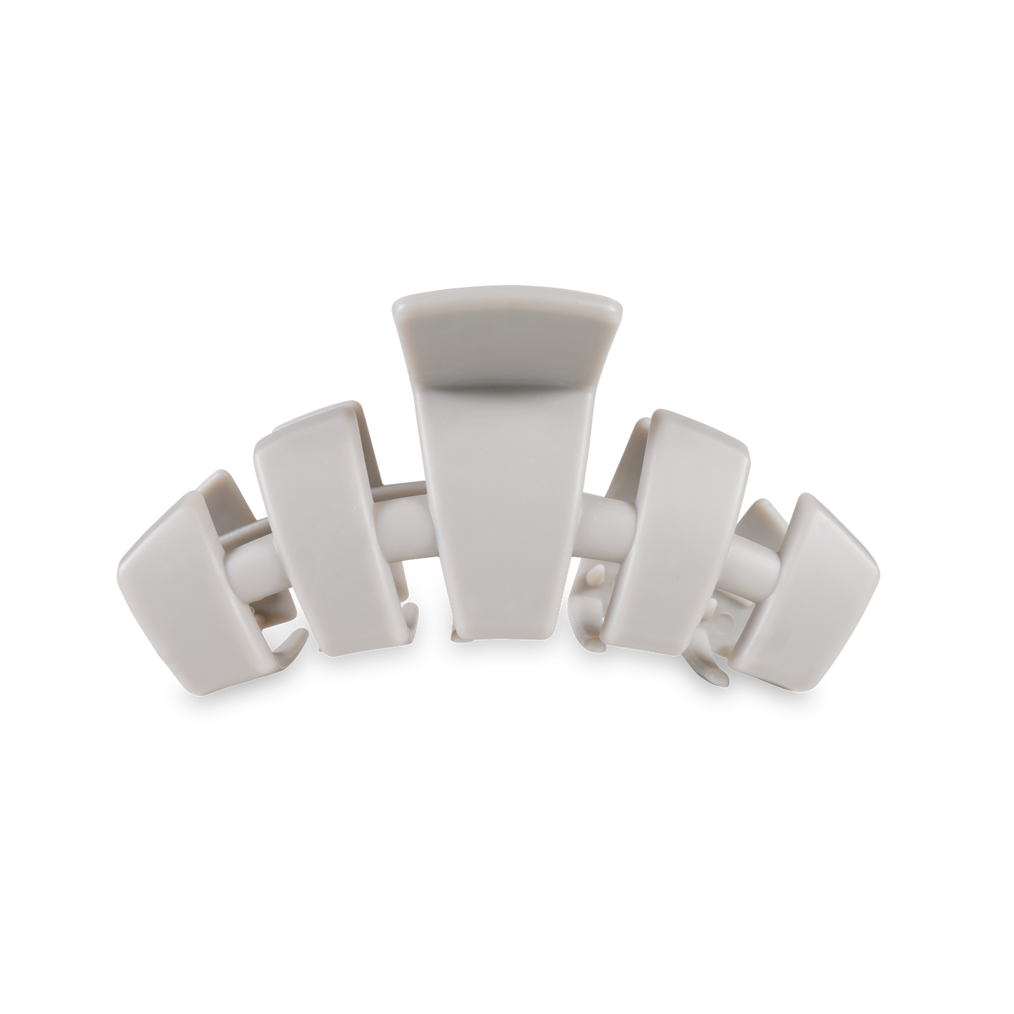 TELETIES - Classic Hair Clip | Med. | Silver Flames