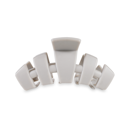 TELETIES - Classic Hair Clip | Med. | Silver Flames