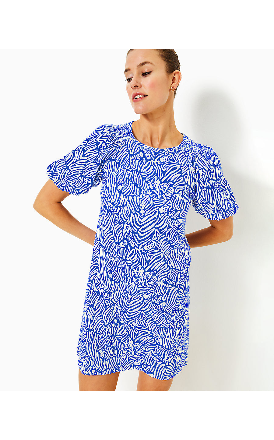 ROSEN DRESS - MARTINIQUE BLUE - ZEE BEBE