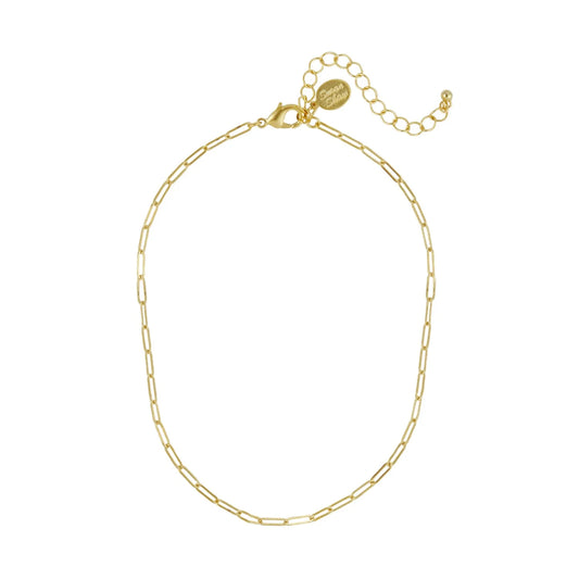 SMALL PAPERCLIP NECKLACE - GOLD