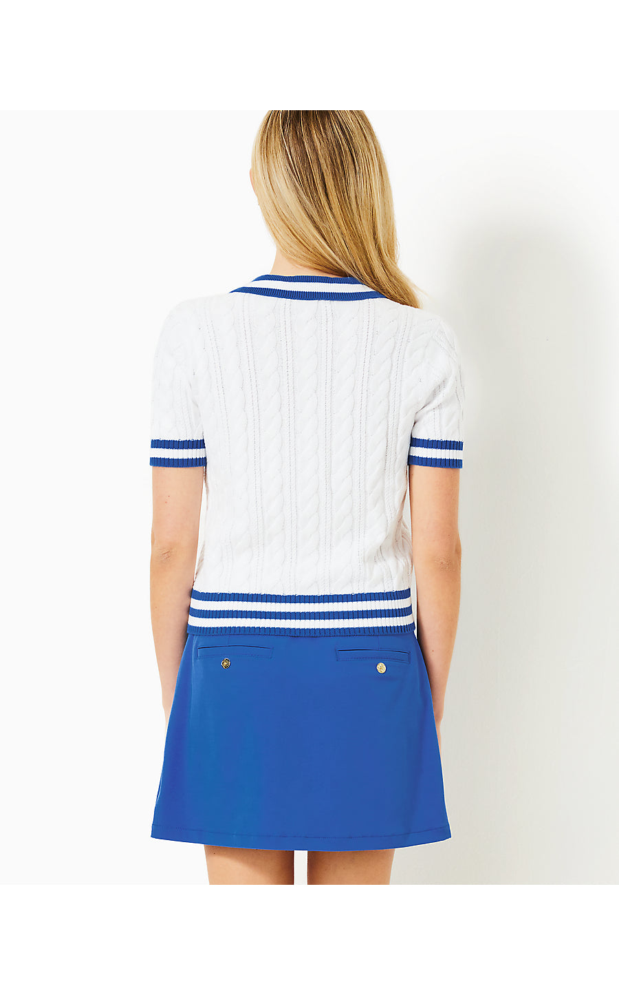 SUZETTE SWEATER - RESORT WHITE X MARTINIQUE BLUE - TIPPING