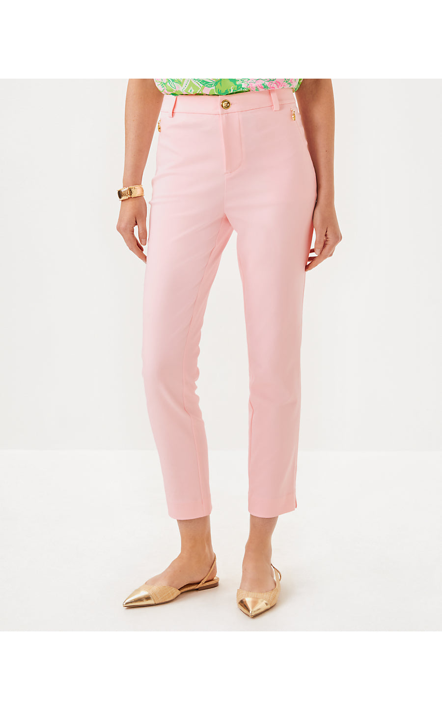 ANA HIGH RISE PANT - PINK MUSE