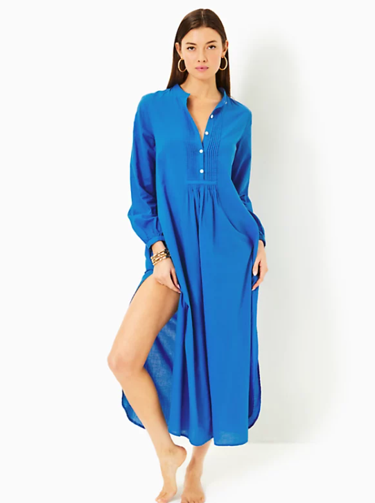 VASSA MAXI COVERUP - MORELLE BLUE