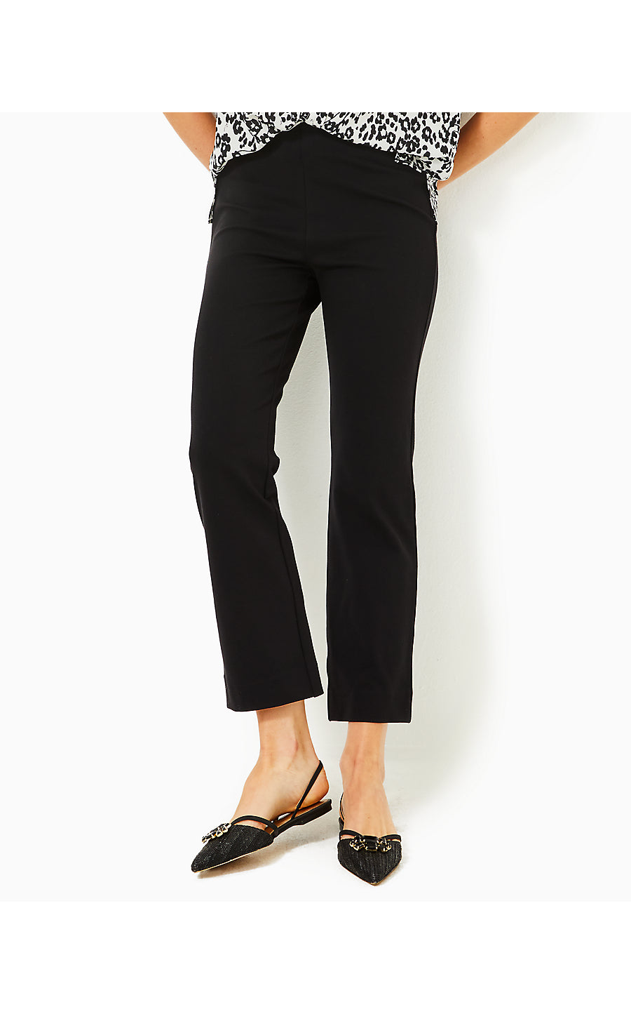 CHRISTABEL PONTE CROP FLARE - NOIR