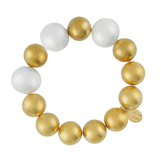 Margaret Bracelet - Cotton Pearl