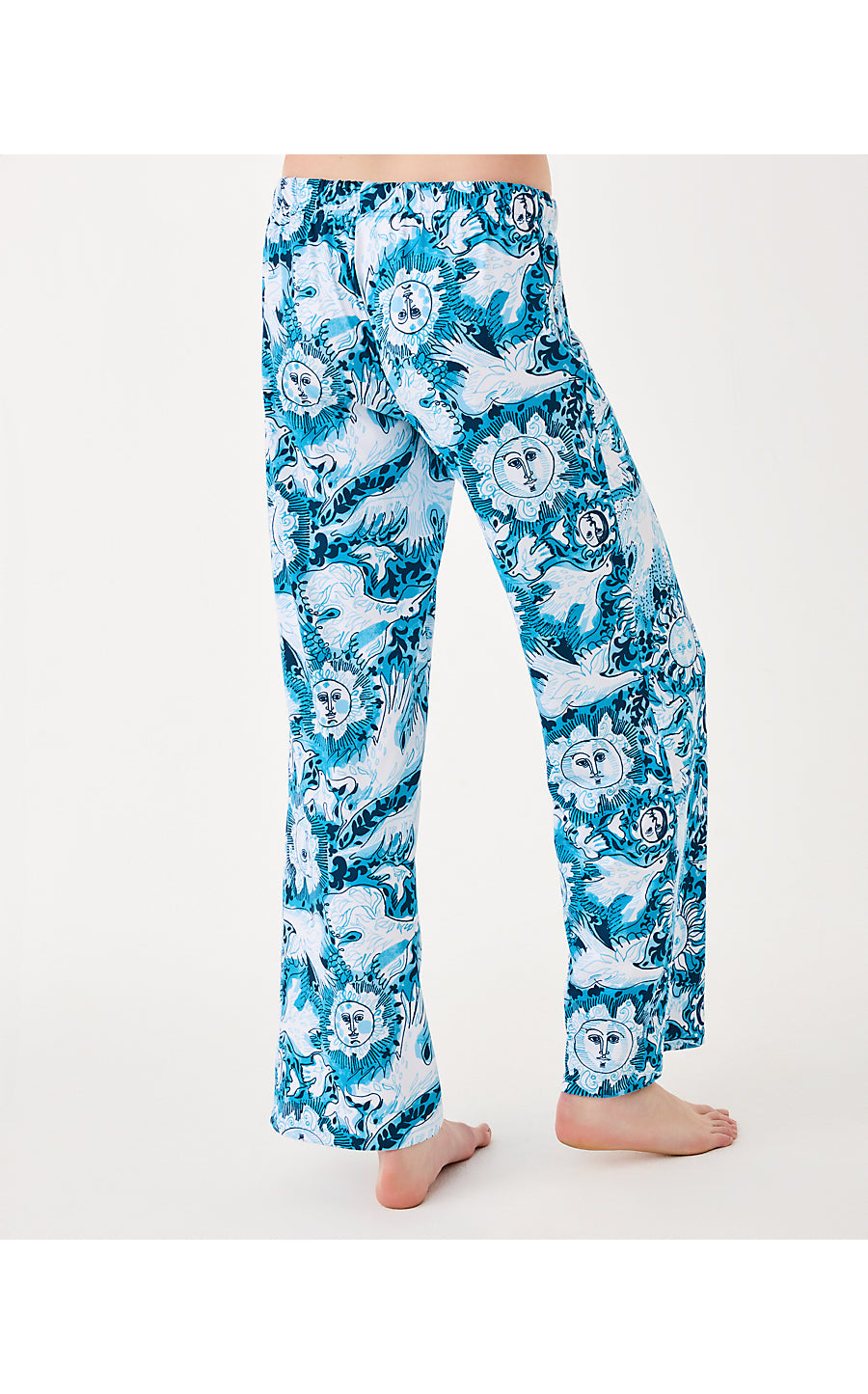 PJ KNIT PANT - BELLEVUE BLUE - LILLY GULLS