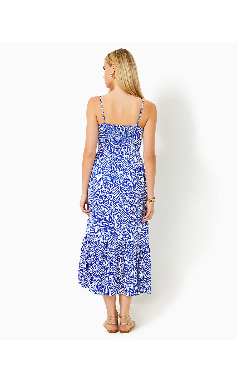 MARCELINA MIDI DRESS - MARTINIQUE BLUE - ZEE BEBE