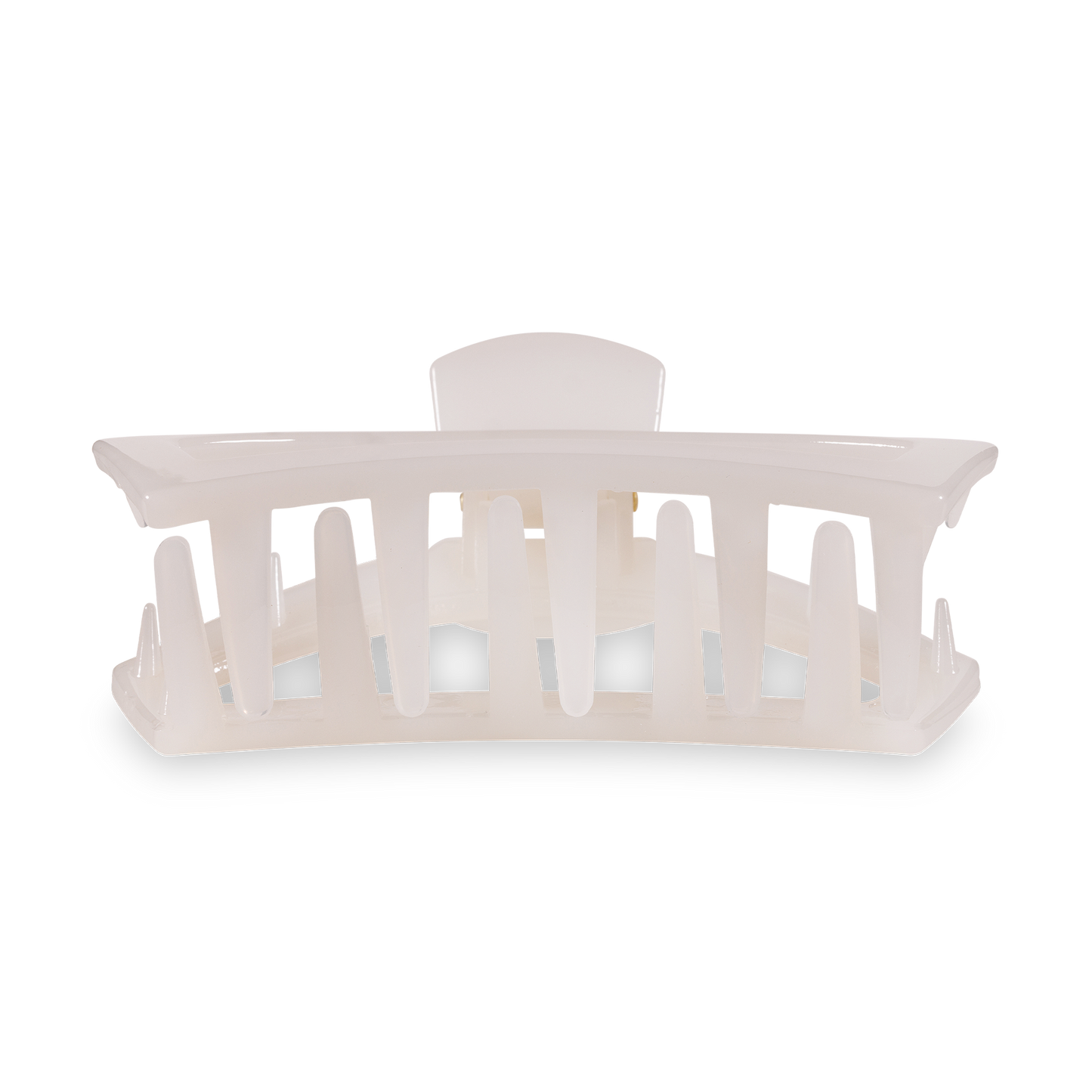 TELETIES - Open Hair Clip | Small | Coconut White