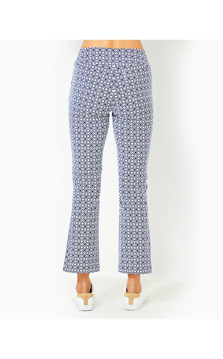 CORSO KICK FLARE PANT UPF - LOW TIDE NAVY X RESORT WHITE - BUTTERFLY PATTERN