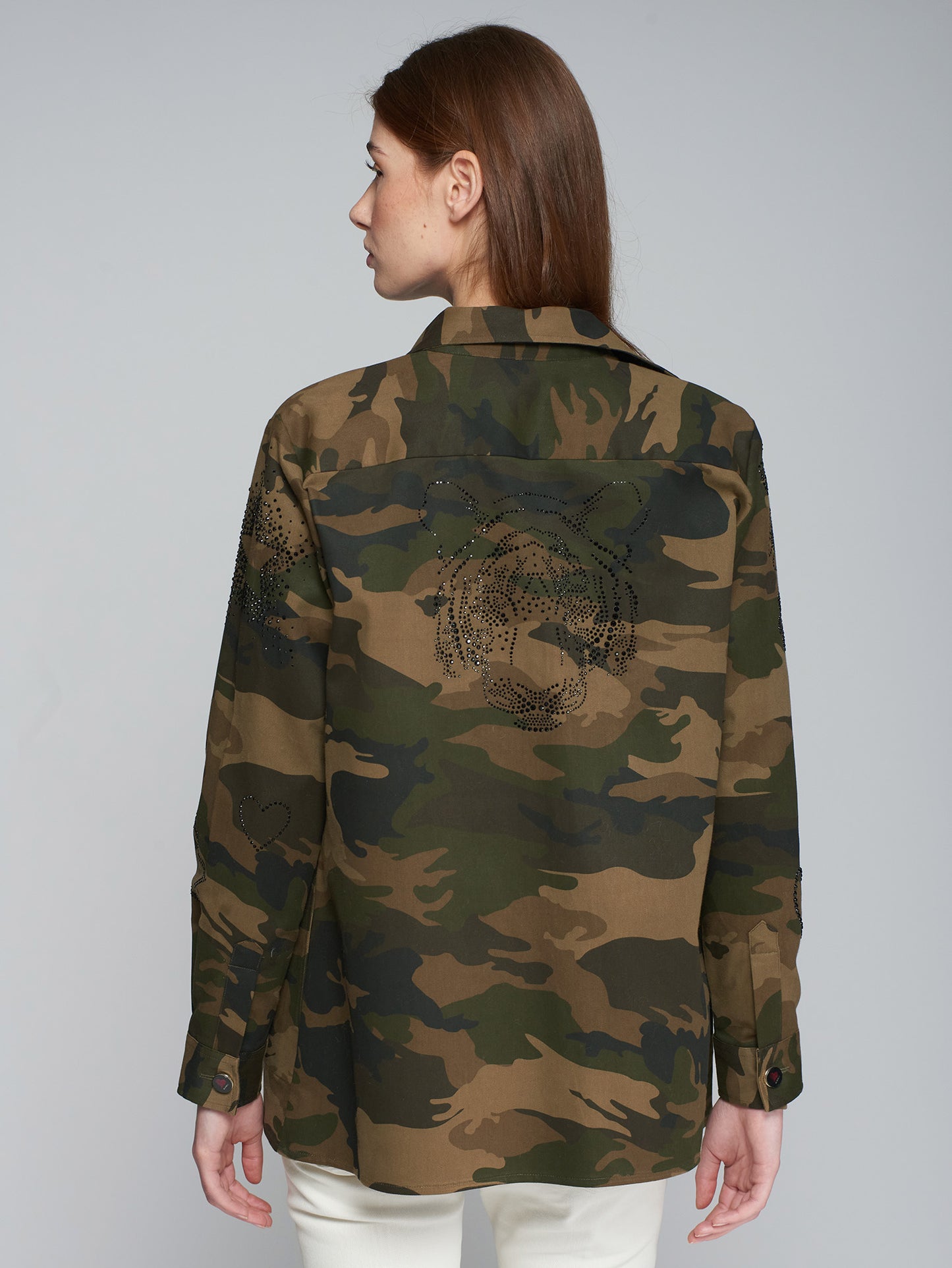 FEDERICA JACKET - CAMO STRASS