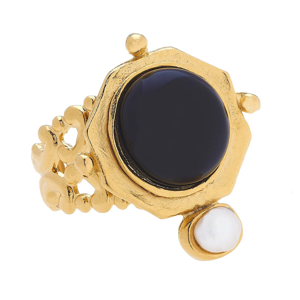 BECCA RING- BLACK ONYX