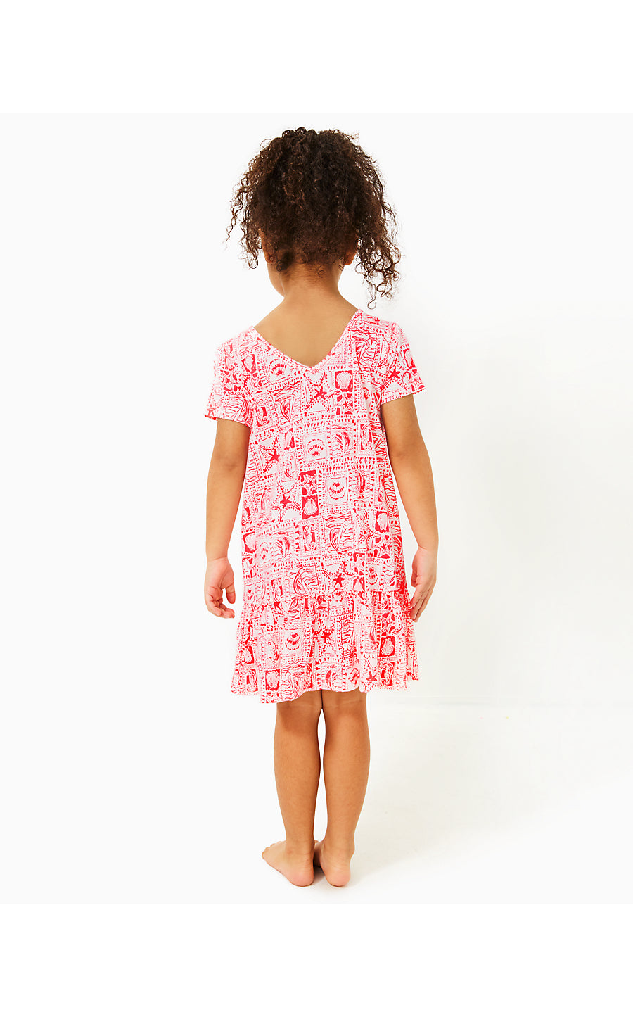 MINI CAMILLA DRESS - MIZNER RED - SEASIDE HARBOUR