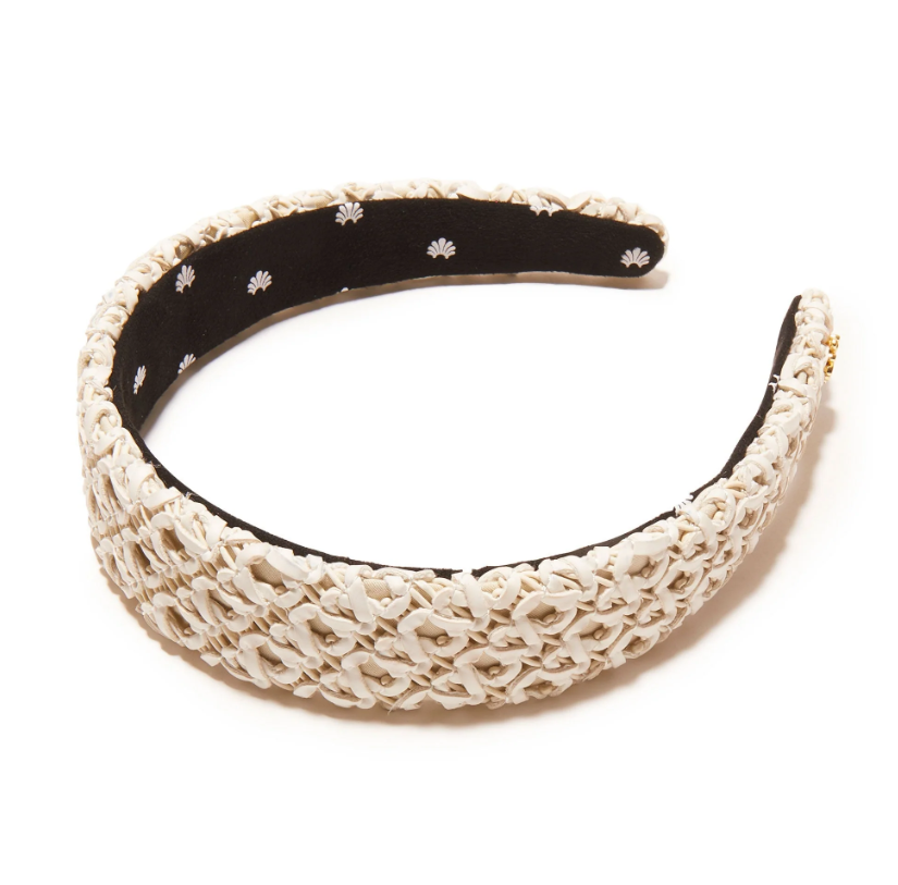 IVORY RAFFIA BESSETTE HEADBAND