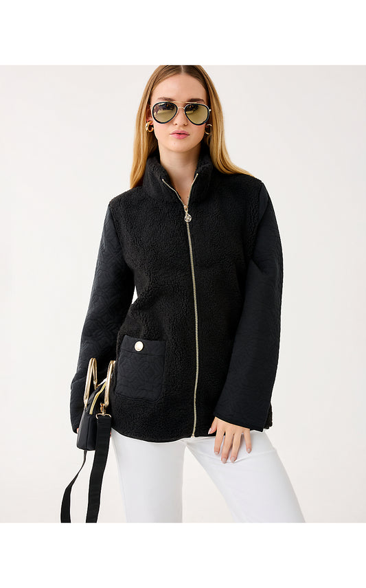 HELAINA SHERPA JACKET - NOIR