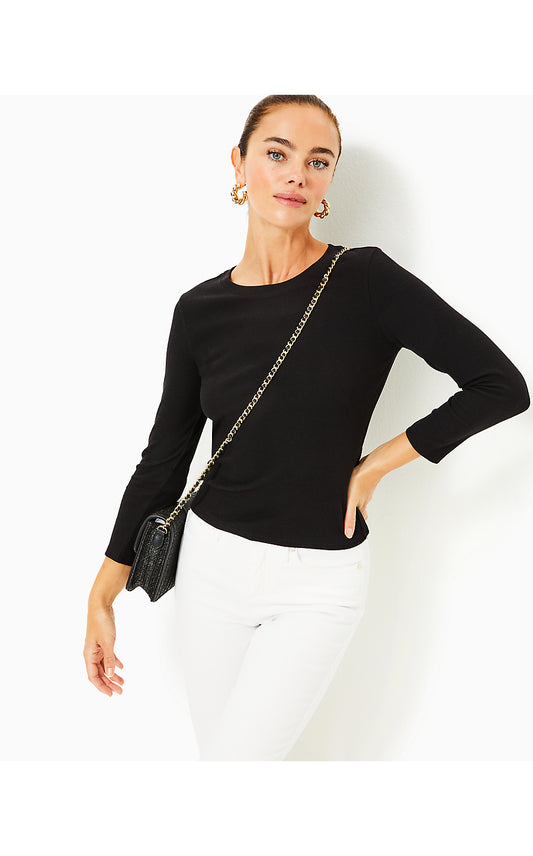 ALANS KNIT TOP - NOIR