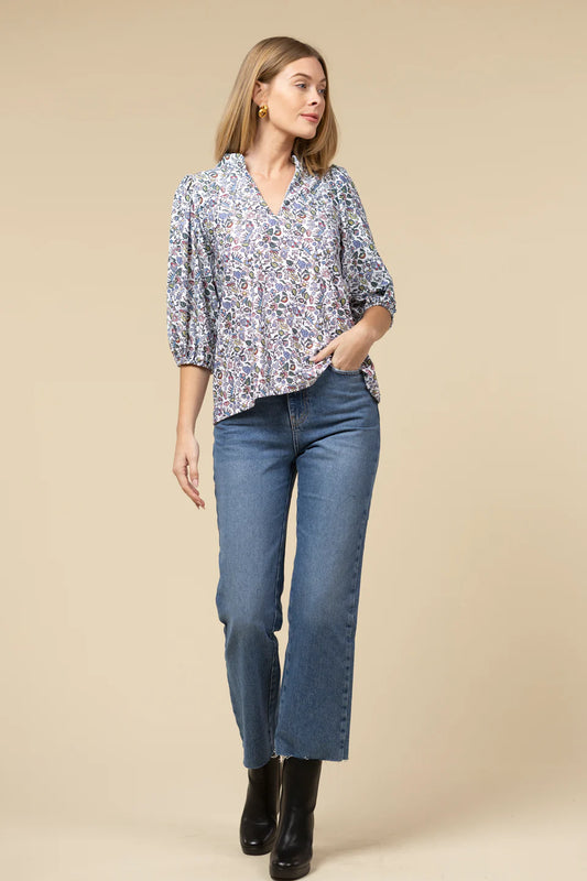 THE ELIZA TOP - LITTLE FLOWERS