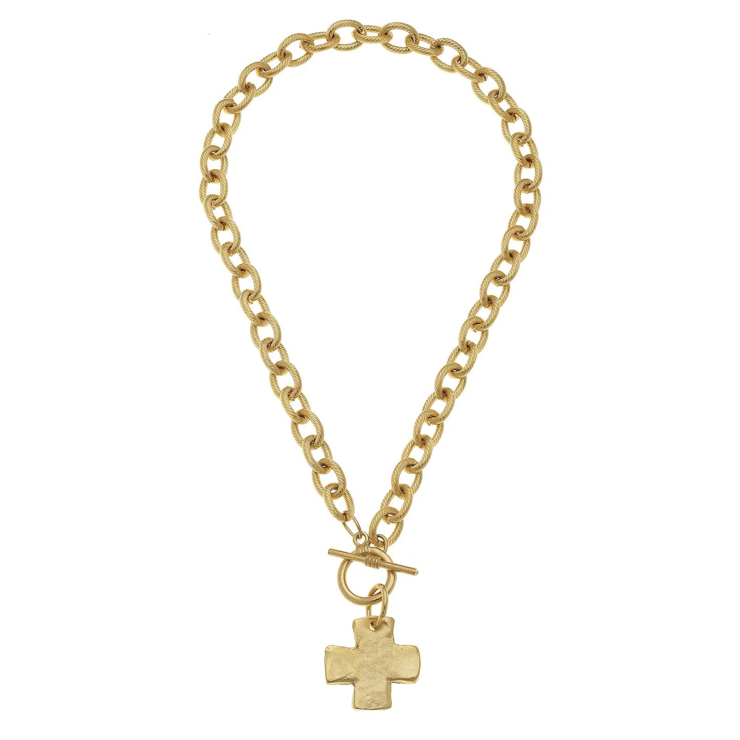 CROSS TOGGLE NECKLACE - GOLD