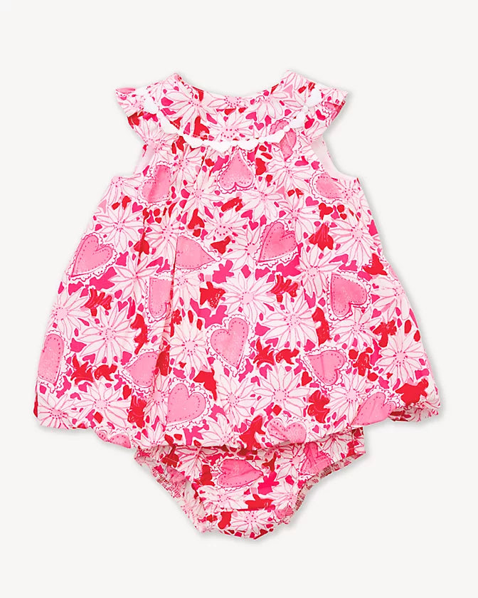 BABY PALOMA BUBBLE DRESS - COCONUT - DEAR HEART