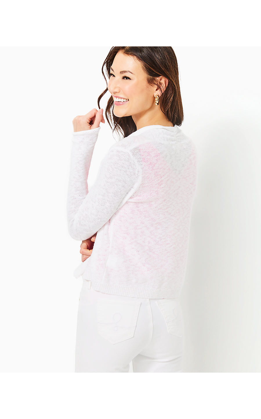 FARETTA CARDIGAN - RESORT WHITE