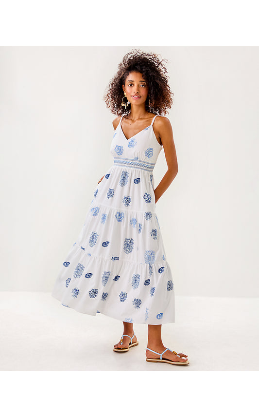 ZANNA DRESS - RESORT WHITE - CASTAWAY EMBROIDERY