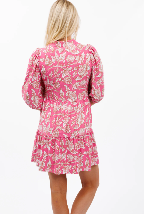 Tory Dress - Tuileries Bloom Pink