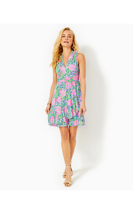 ANNALISE V-NECK DRESS - FRENCHIE BLUE - TURTLEY IN LOVE