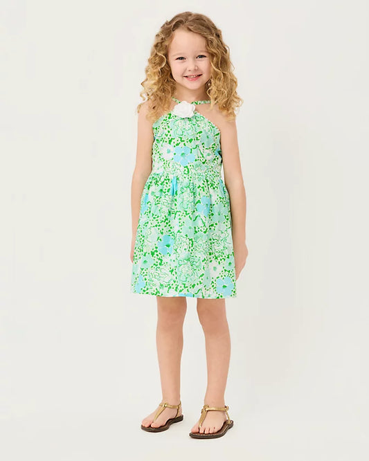 MADELIN FLOWER DRESS-MINT CONDITION-BURST OF JOY