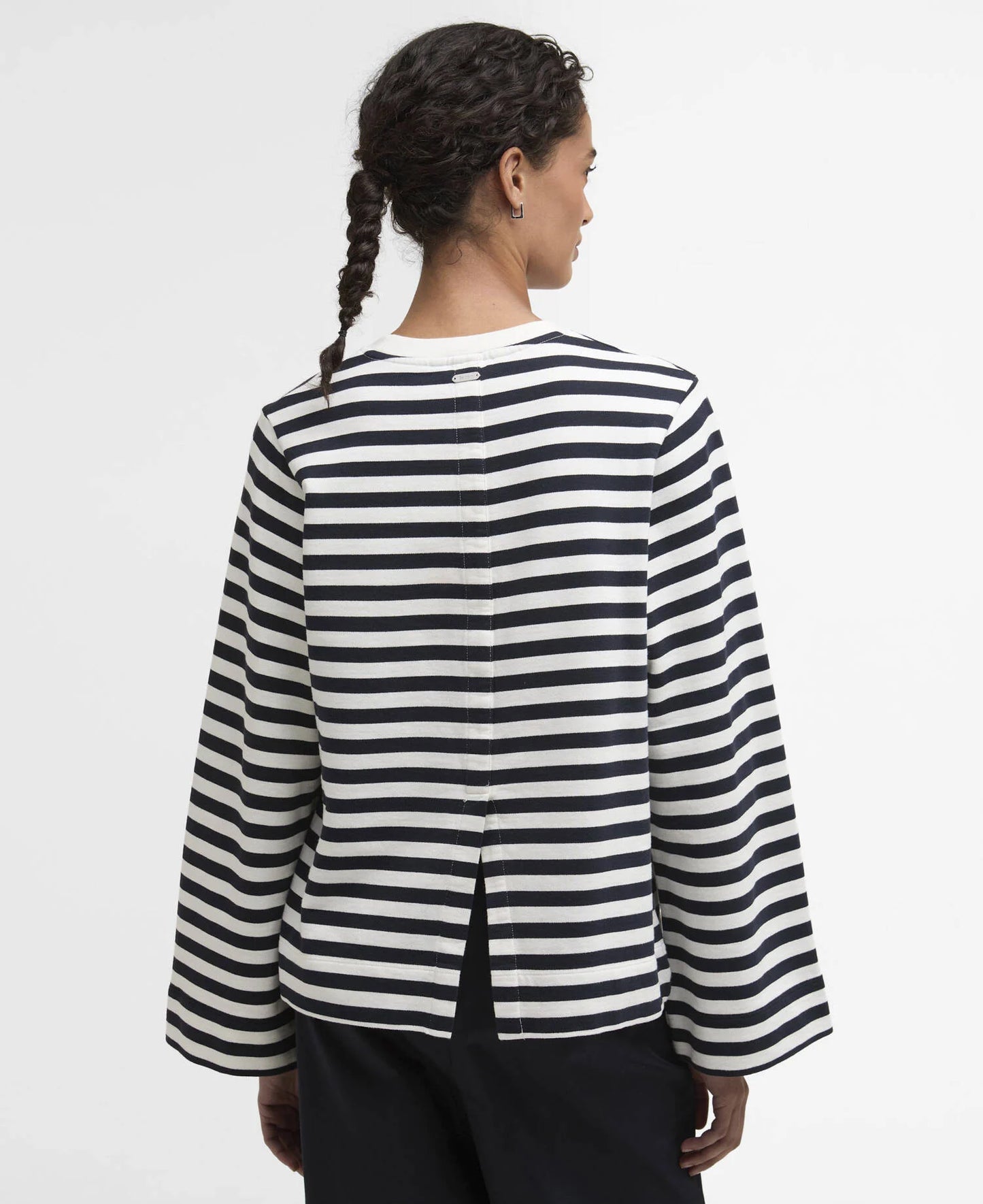 Barbour Layla Sweatshirt Cloud-Dark Navy Stripe