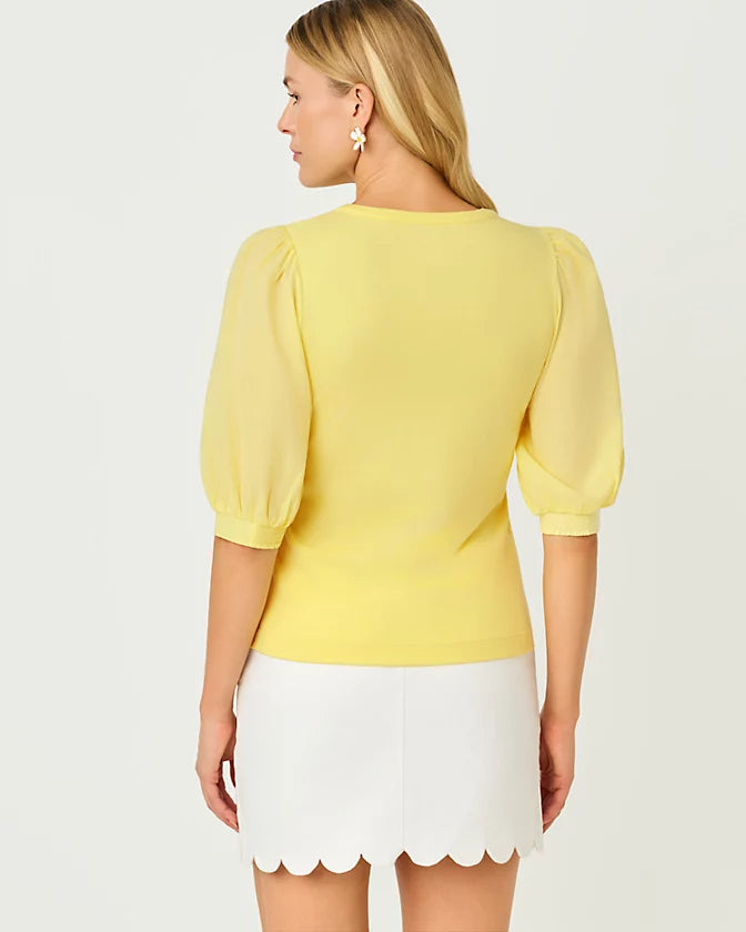 Ronson Knit Top - Finch Yellow
