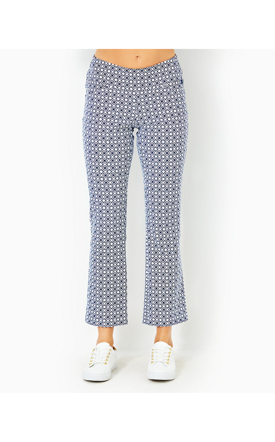 CORSO KICK FLARE PANT UPF - LOW TIDE NAVY X RESORT WHITE - BUTTERFLY PATTERN