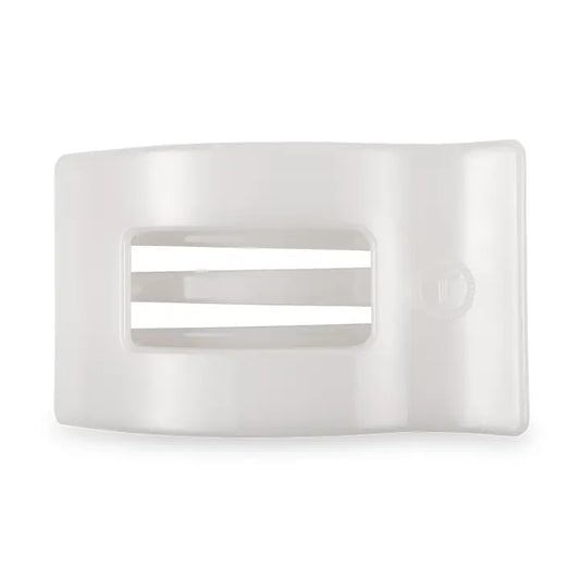 Flat Rectangle Hair Clip | Medium | Coconut White