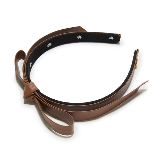 BARDOT PATENT LEATHER HEADBAND