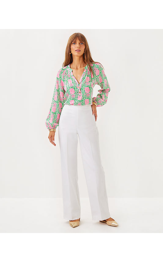 ELLAMARIE STRETCH PANT - RESORT WHITE